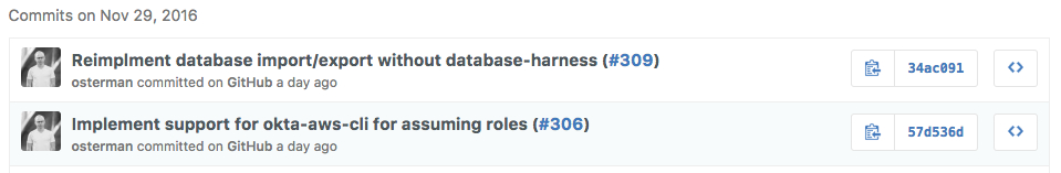 Example of Clean Commit History